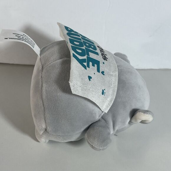 Squishable Round Grey/White lamb Stuffed Gray Plush Toy 6’’ - Picture 2 of 8